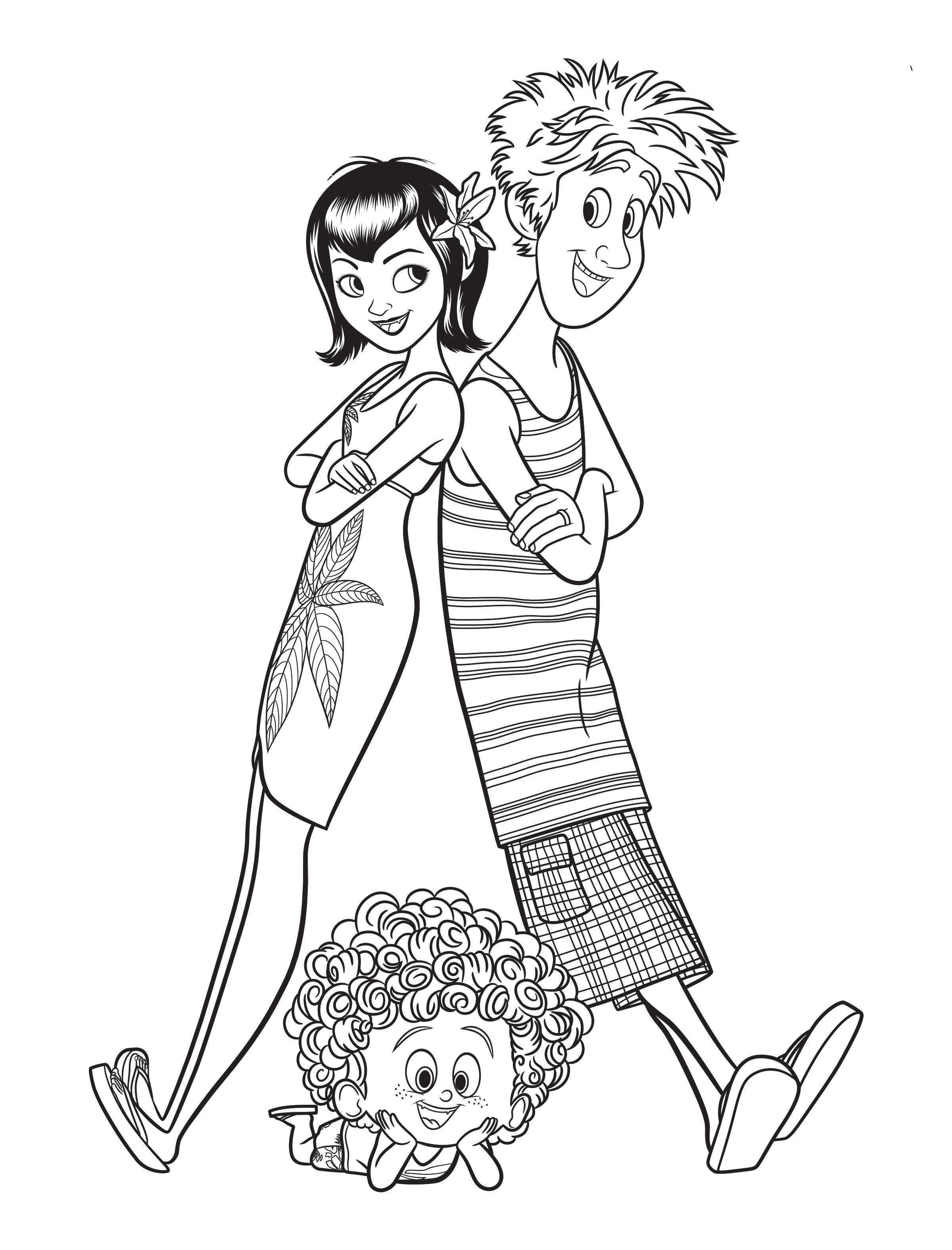Kids n fun Coloring Page Hotel Transylvania 3 Summer Vacation 
